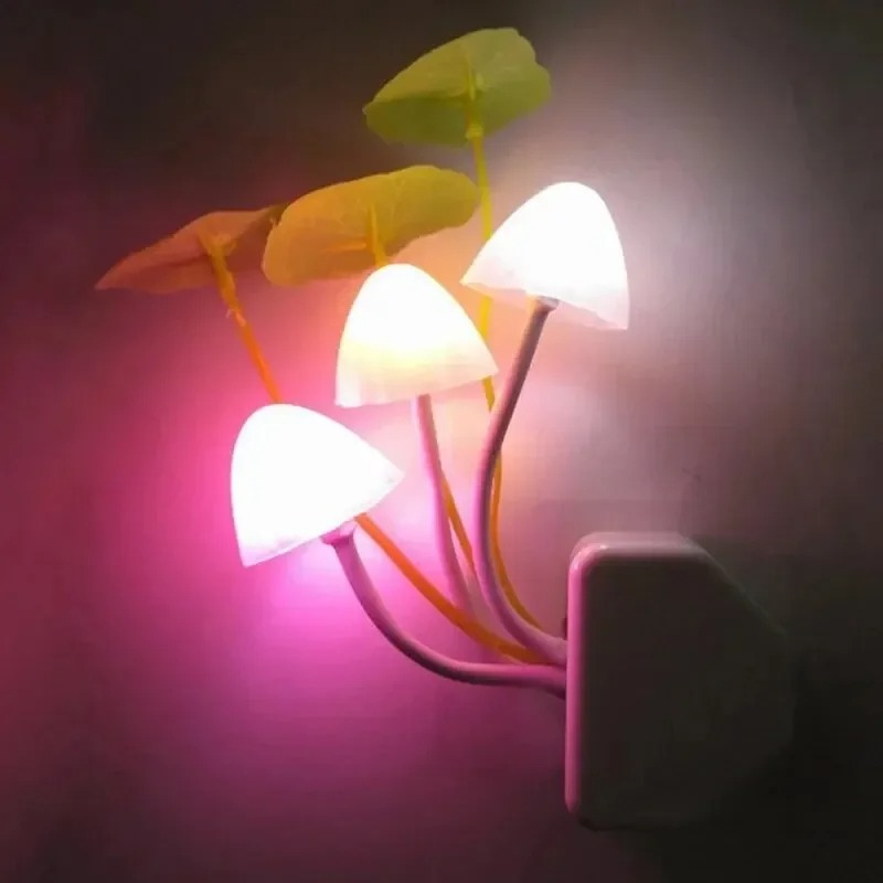 Novelty Mushroom Fungus Night Light EU & US Plug Light